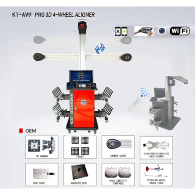 Katool KT-AV9 Wheel Alignment Machine Features and Details
