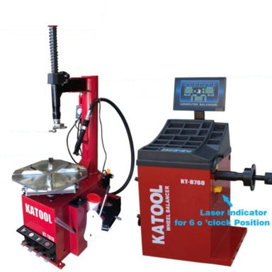 Katool KT-T810 Tire Changer with Wheel Balancer KT-B760 Combo