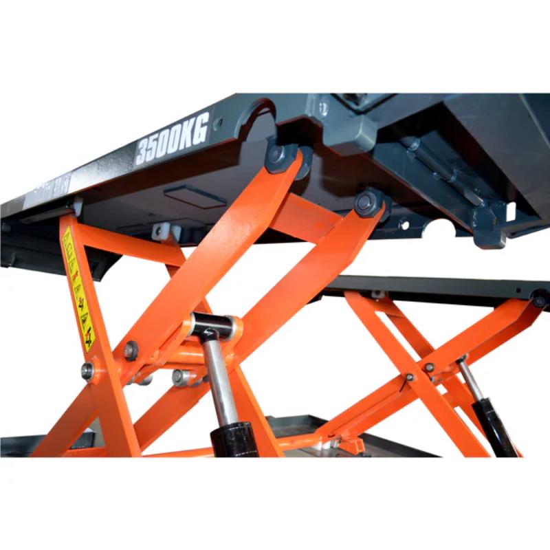 Katool KT-X80 8000lb Mid-Rise Scissor Lift - Electric Lock Bottom